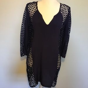 Like new Swim Coverup Navy Blue Sz. M